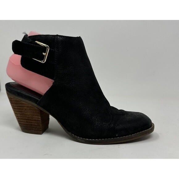 Cole Haan Pippa Stacked Heel Black Booties Women's Size 7.5 B - Picture 9 of 9